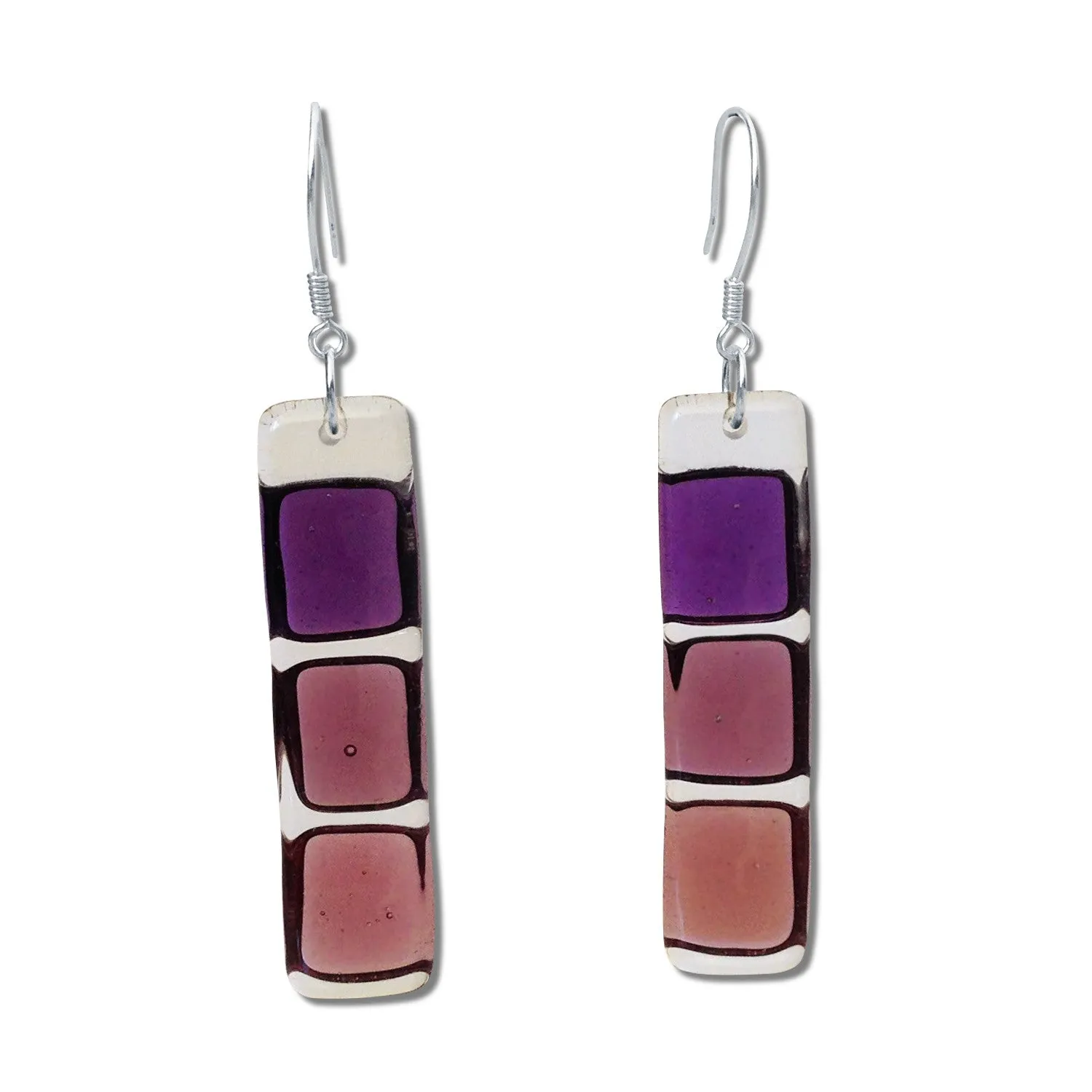 LMOL Glass Earrings - Pink