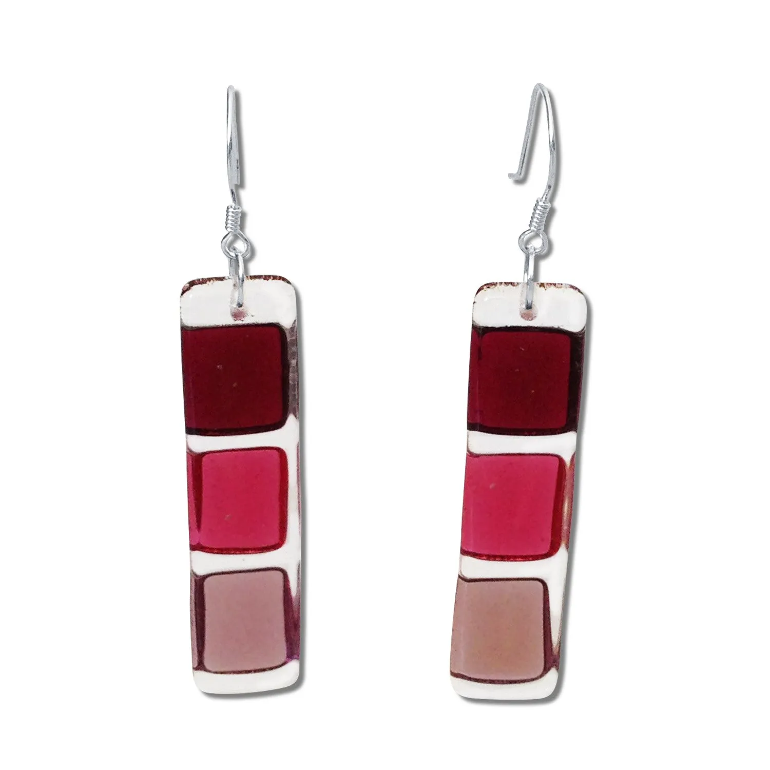 LMOL Glass Earrings - Pink