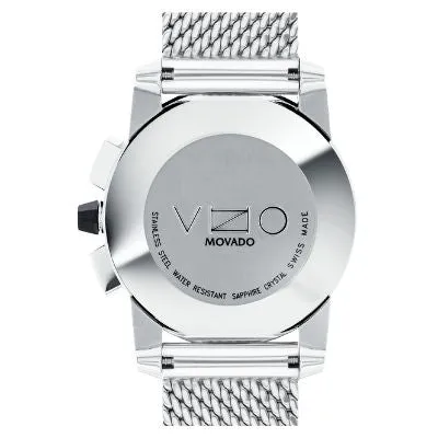 Men's Movado Vizio Chronograph Stainless Steel Mesh Bracelet Watch 0607380