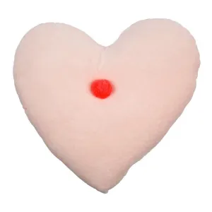 Meri Meri Peach Heart Velvet Cushion