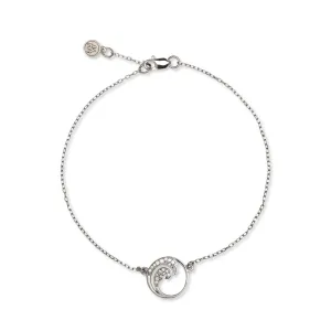 Nalu Bracelet in White Gold with Diamonds - Size 7-7.5"