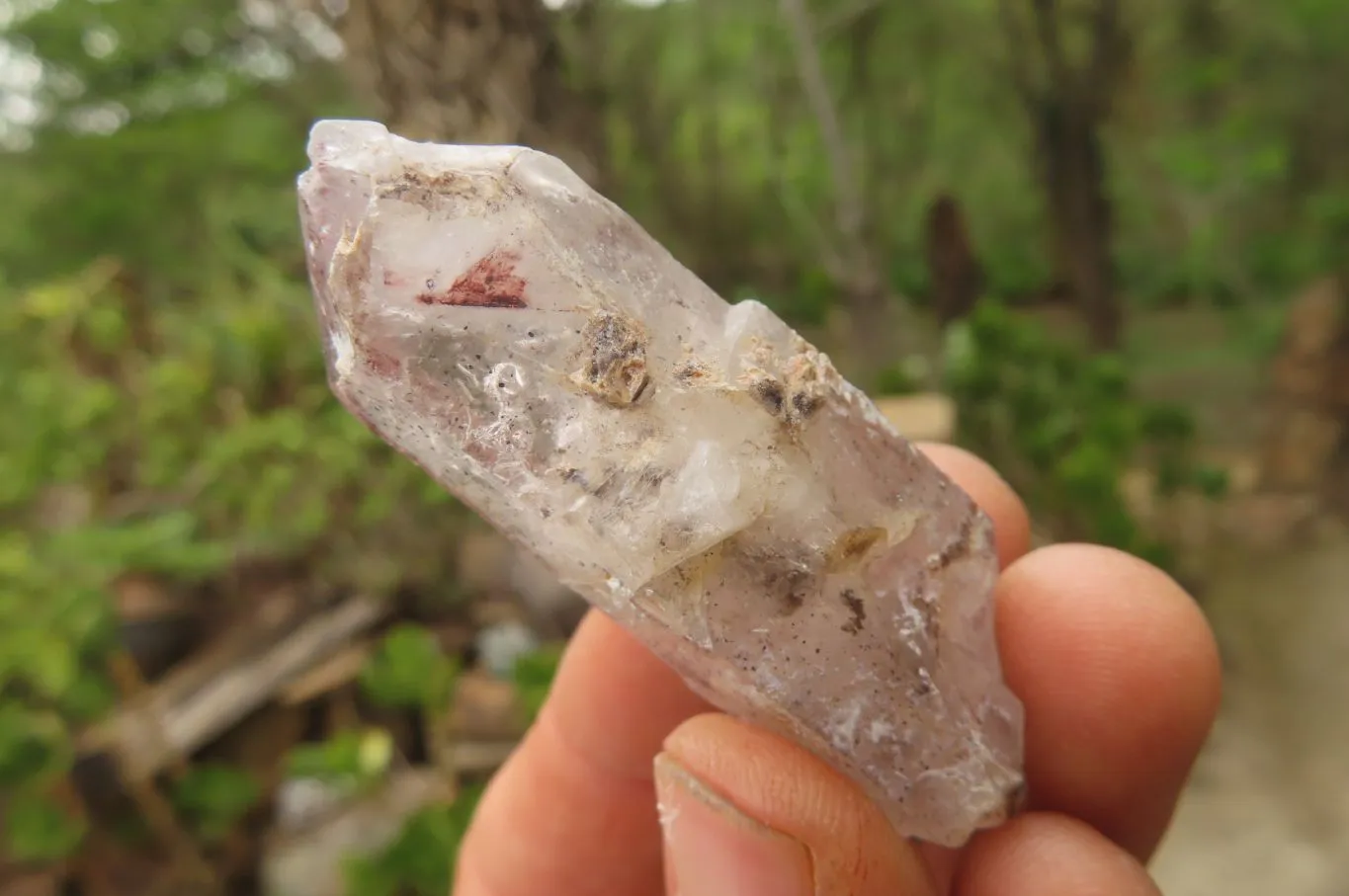 Natural Clear Quartz Clusters x 12 From Brandberg, Namibia