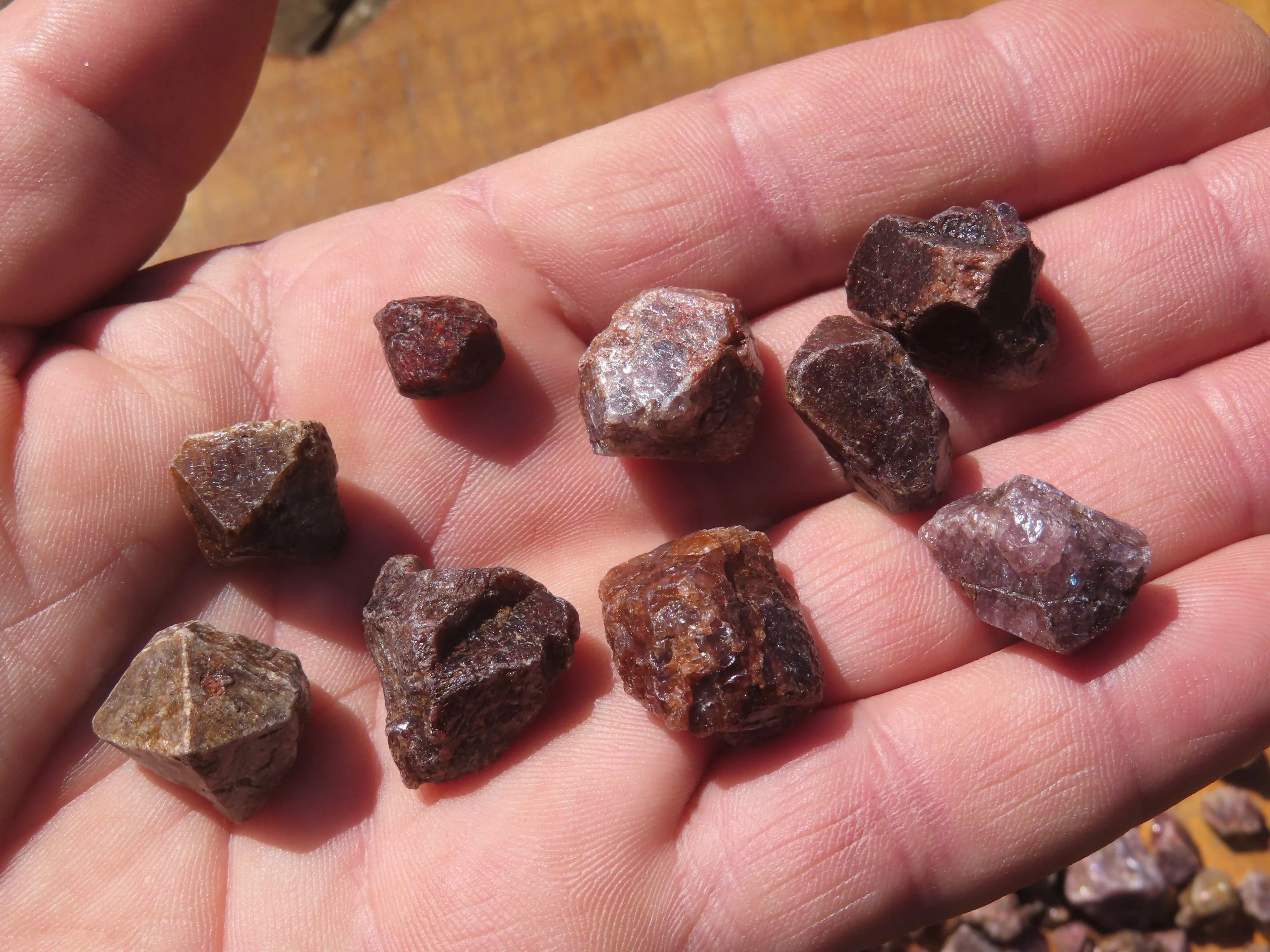 Natural Full Adamantine Zircon Crystals with Lustre - sold per 500 g - From Malawi