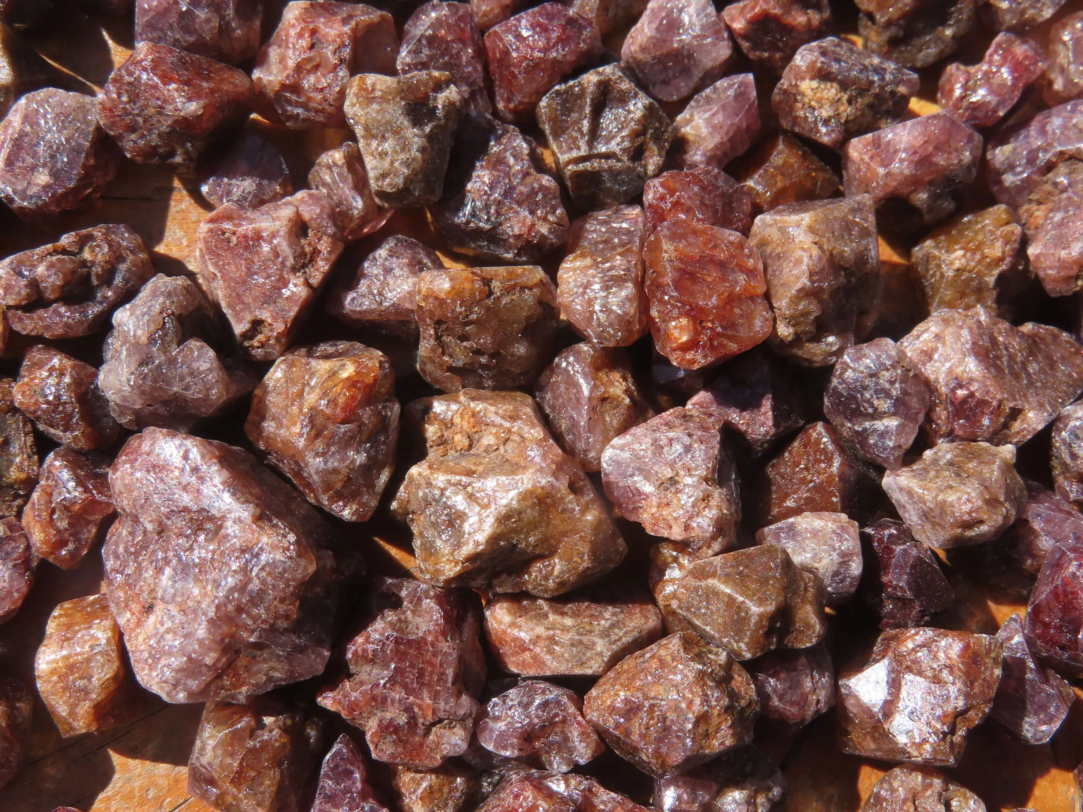 Natural Full Adamantine Zircon Crystals with Lustre - sold per 500 g - From Malawi