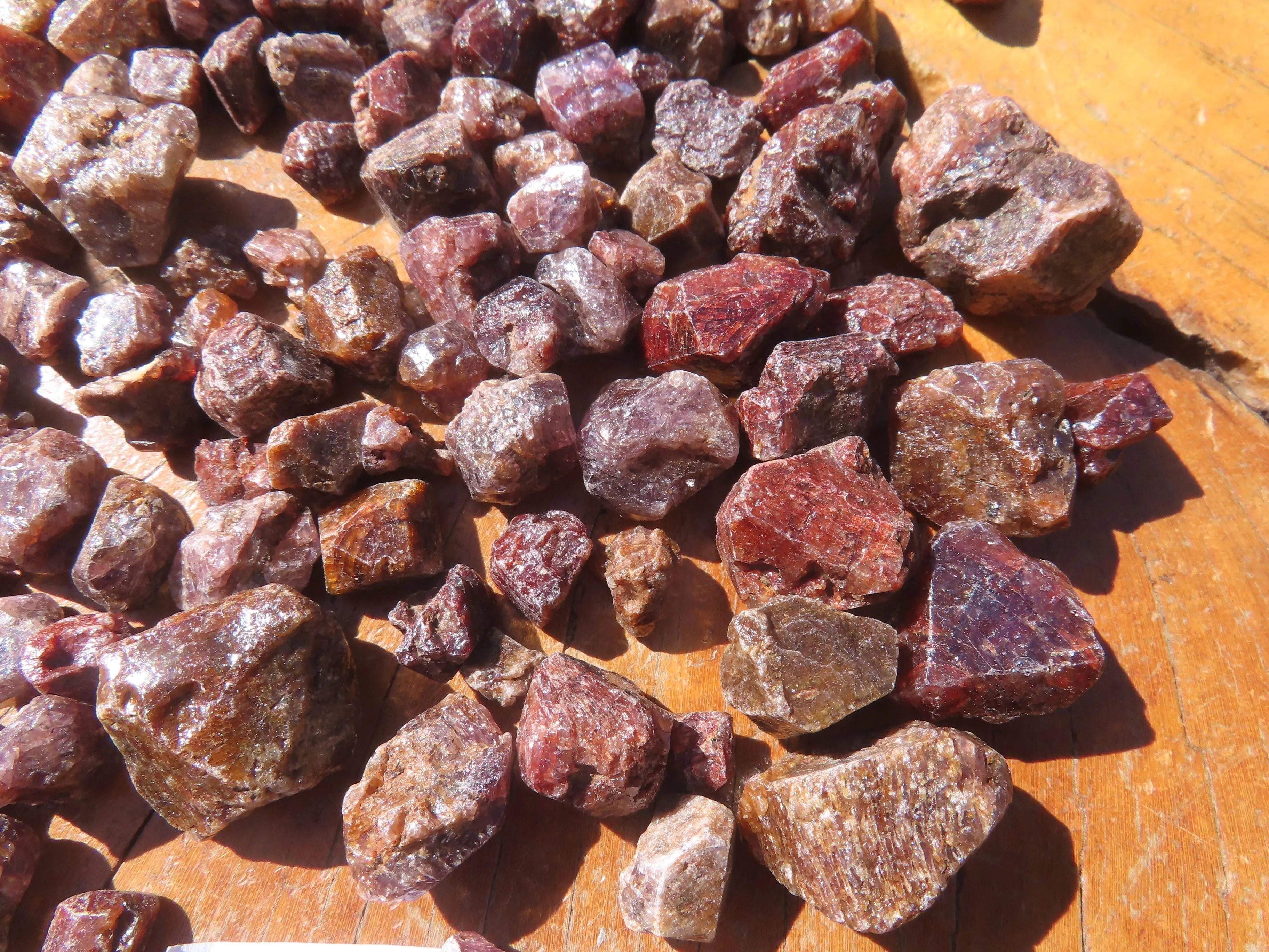 Natural Full Adamantine Zircon Crystals with Lustre - sold per 500 g - From Malawi