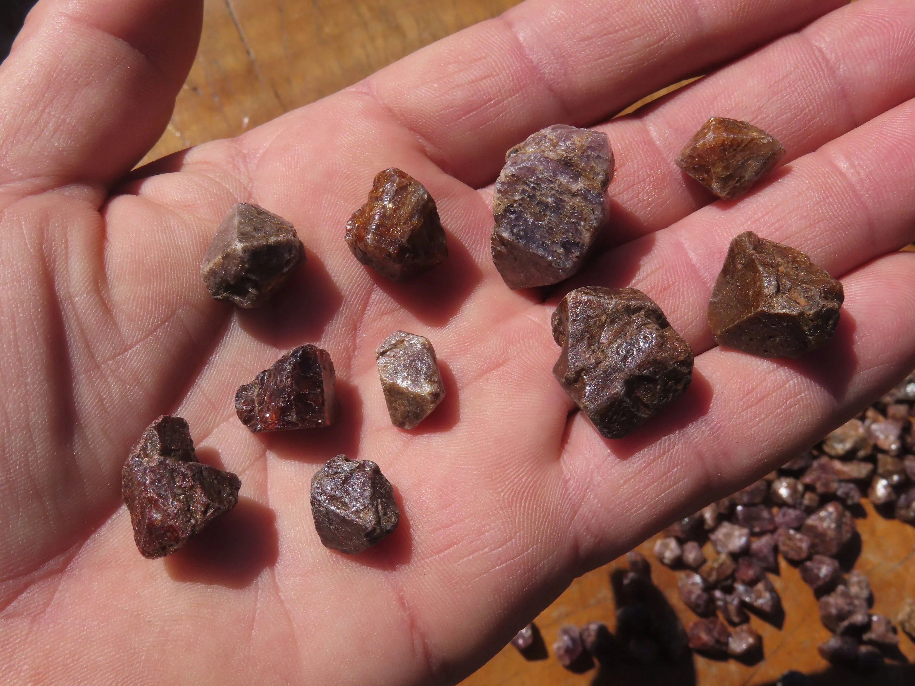 Natural Full Adamantine Zircon Crystals with Lustre - sold per 500 g - From Malawi