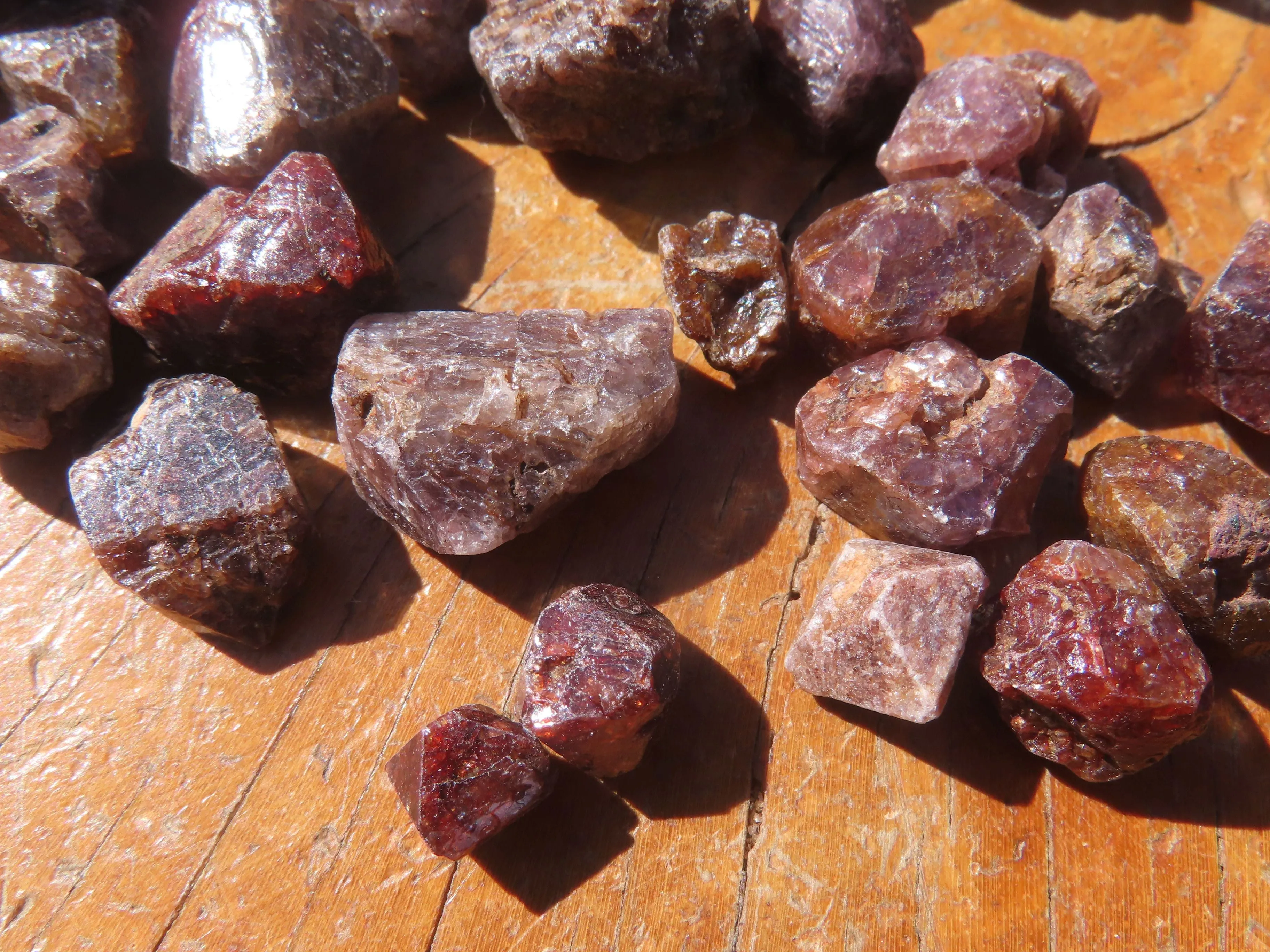 Natural Full Adamantine Zircon Crystals with Lustre - sold per 500 g - From Malawi