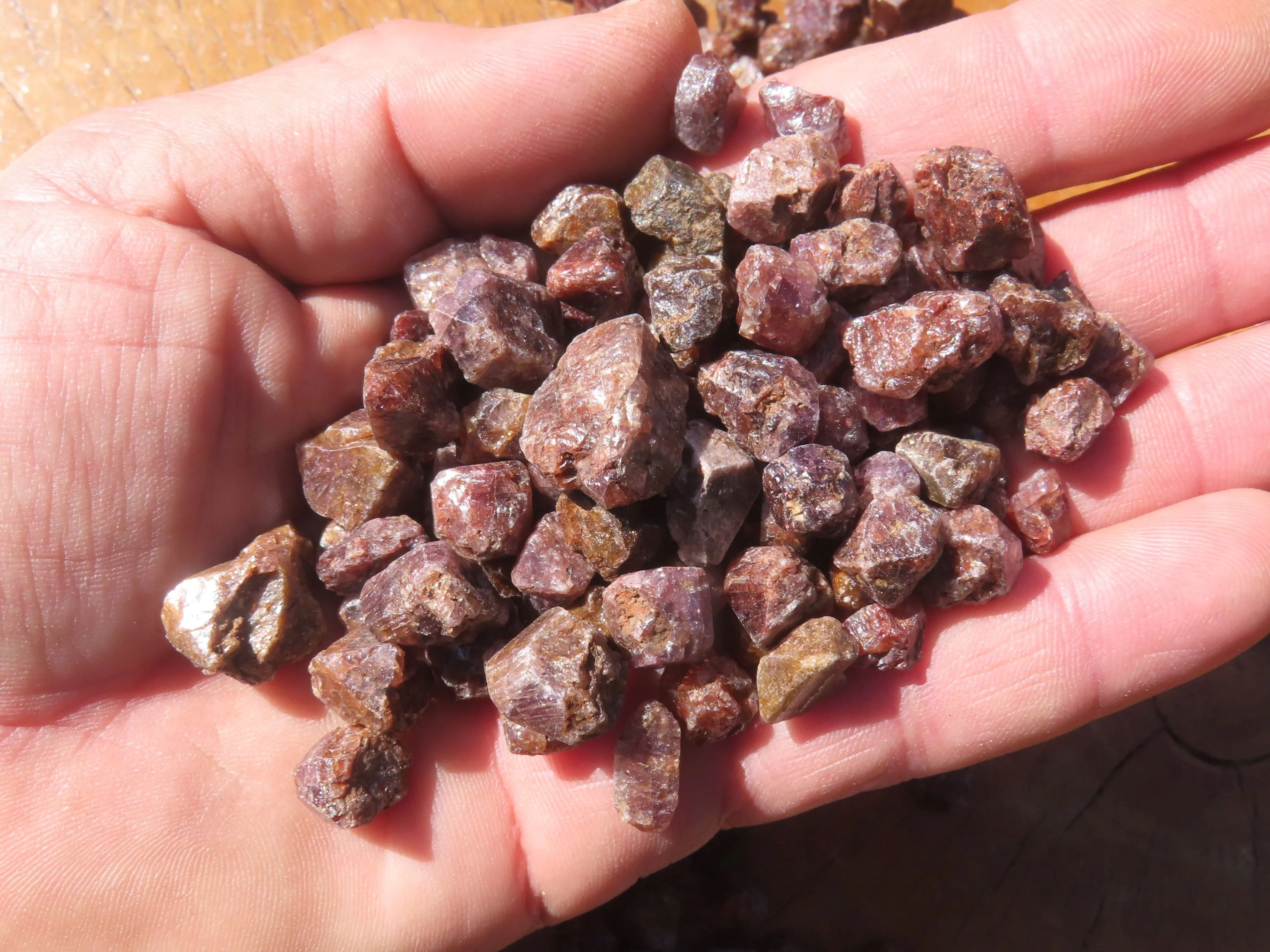 Natural Full Adamantine Zircon Crystals with Lustre - sold per 500 g - From Malawi