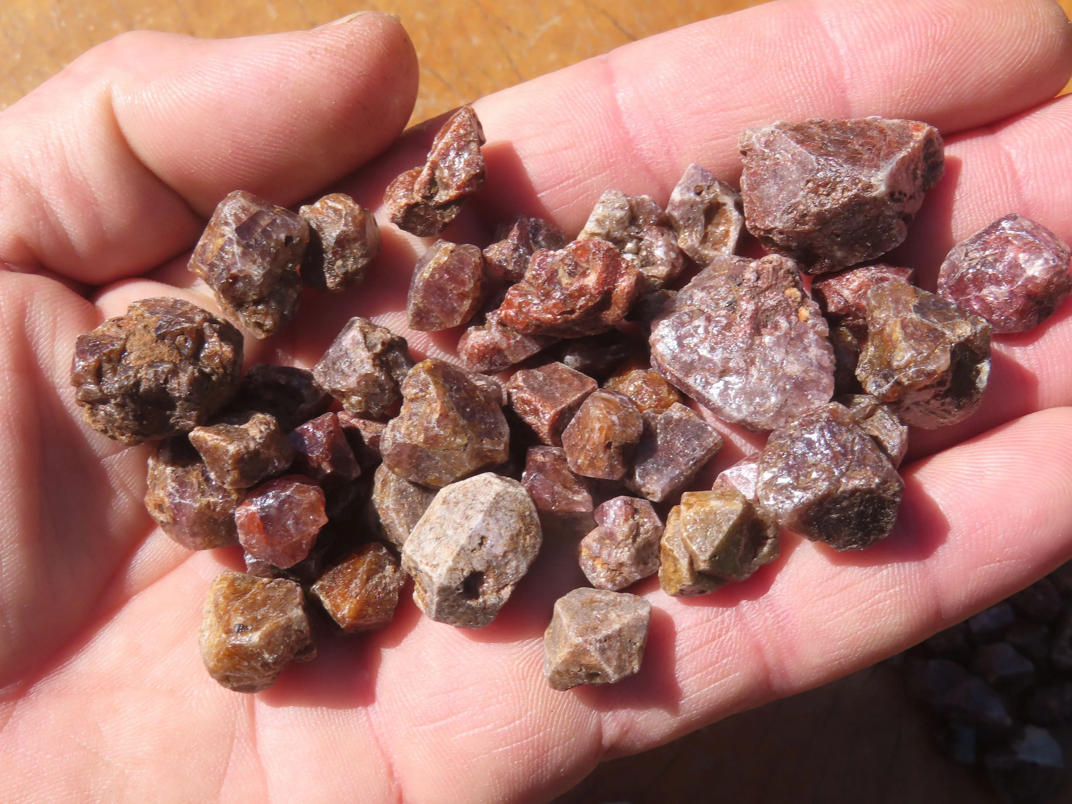 Natural Full Adamantine Zircon Crystals with Lustre - sold per 500 g - From Malawi