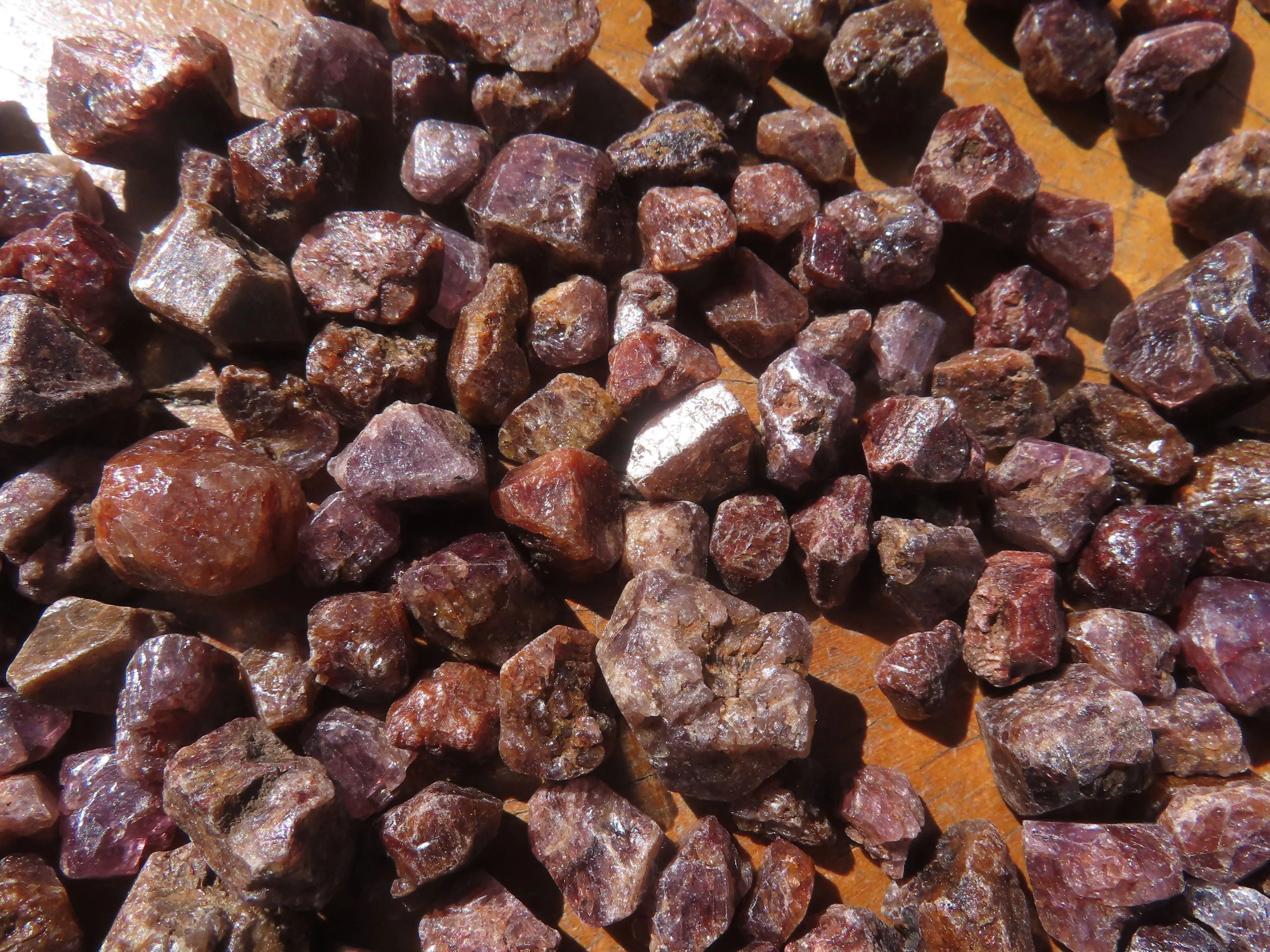 Natural Full Adamantine Zircon Crystals with Lustre - sold per 500 g - From Malawi