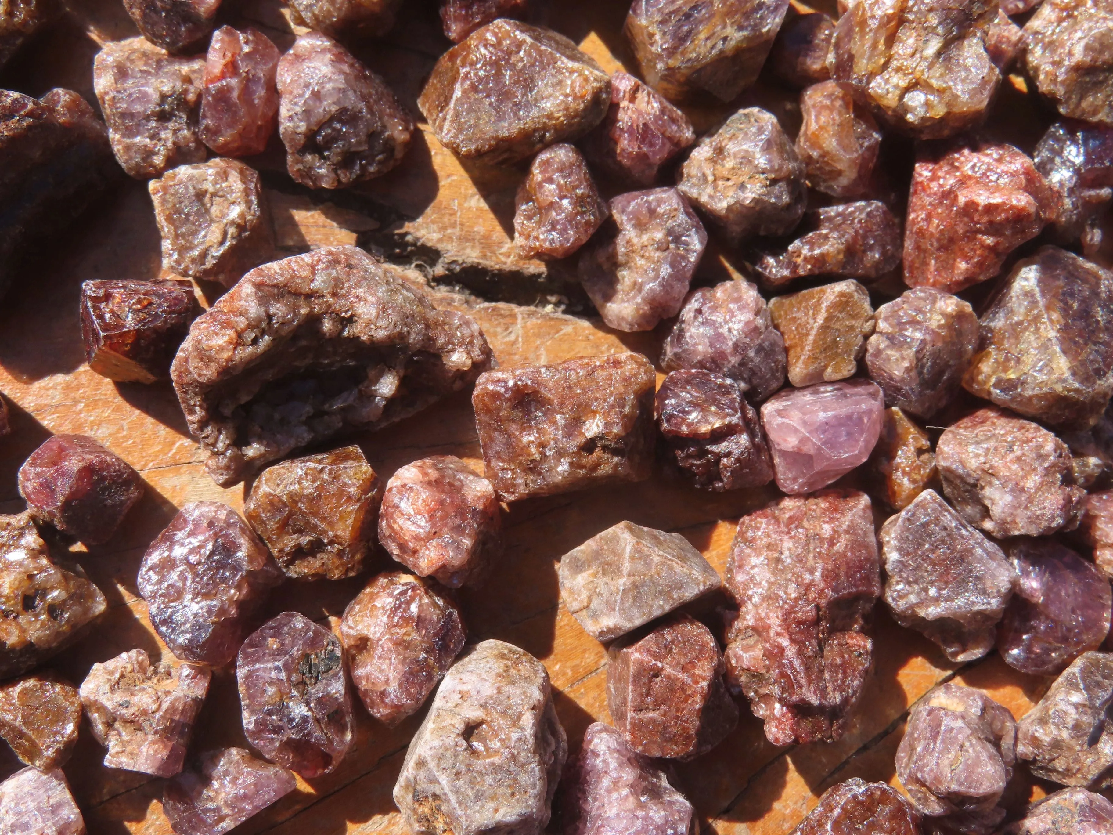 Natural Full Adamantine Zircon Crystals with Lustre - sold per 500 g - From Malawi