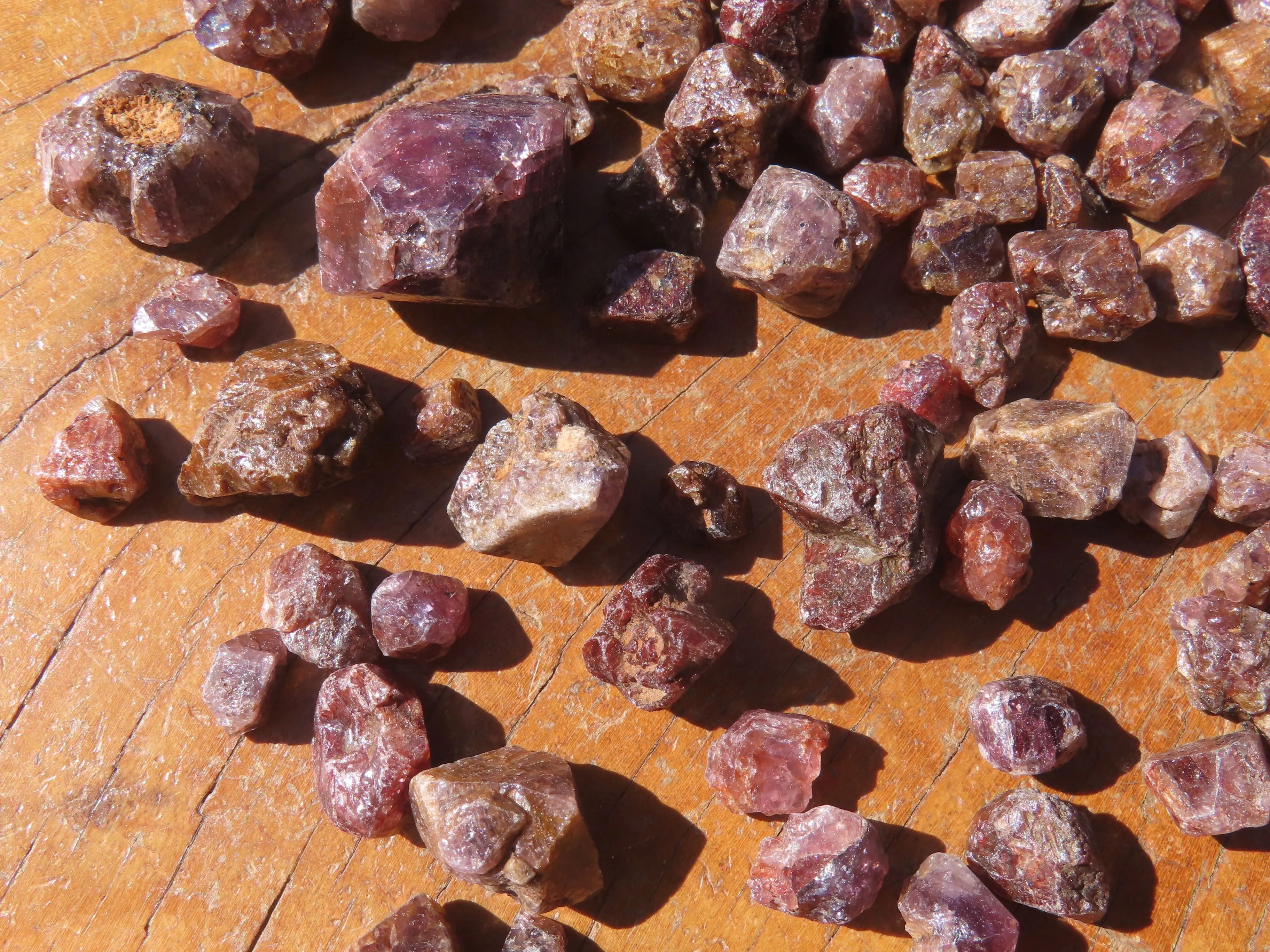 Natural Full Adamantine Zircon Crystals with Lustre - sold per 500 g - From Malawi