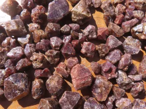 Natural Full Adamantine Zircon Crystals with Lustre - sold per 500 g - From Malawi