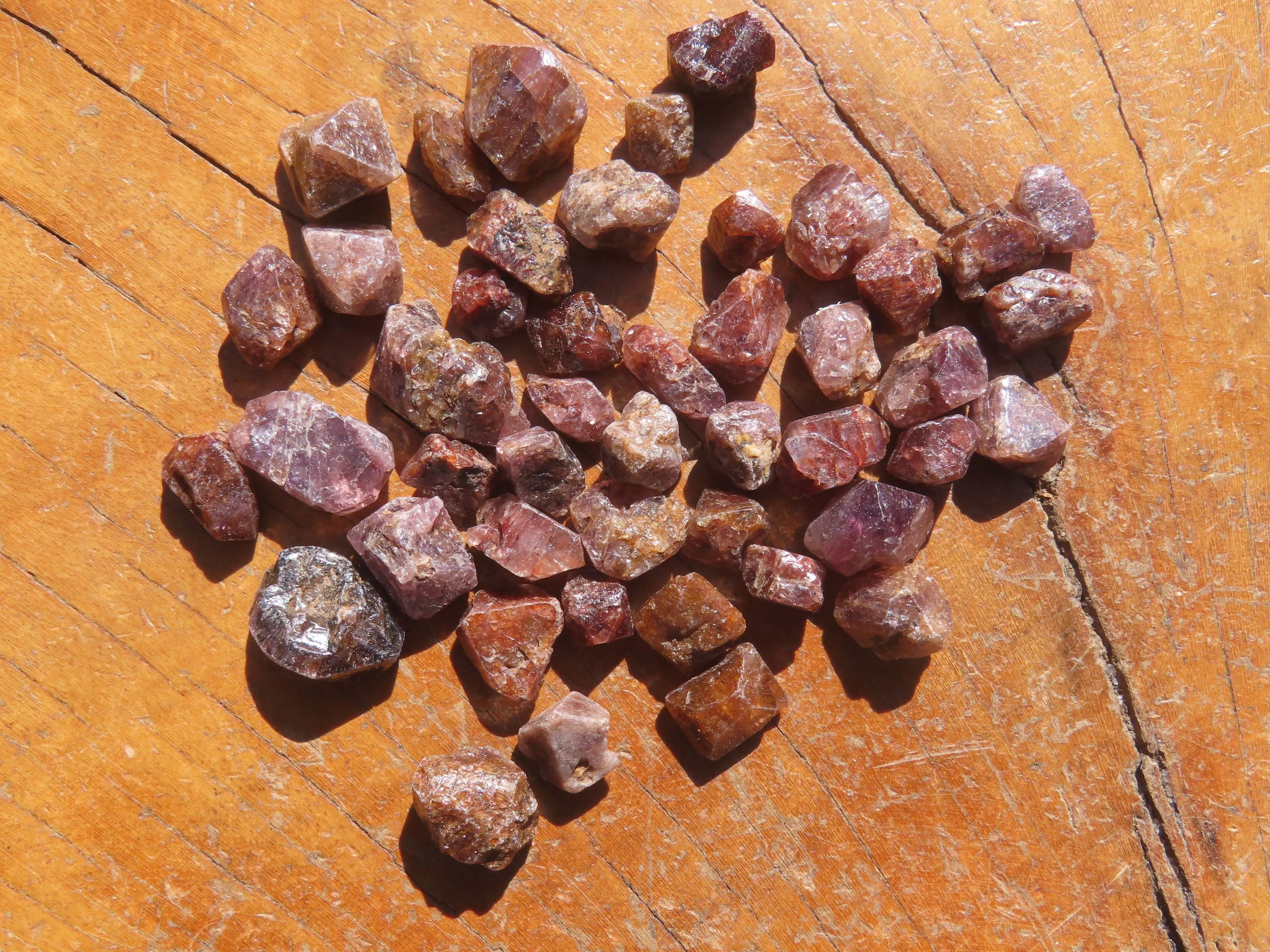 Natural Full Adamantine Zircon Crystals with Lustre - sold per 500 g - From Malawi