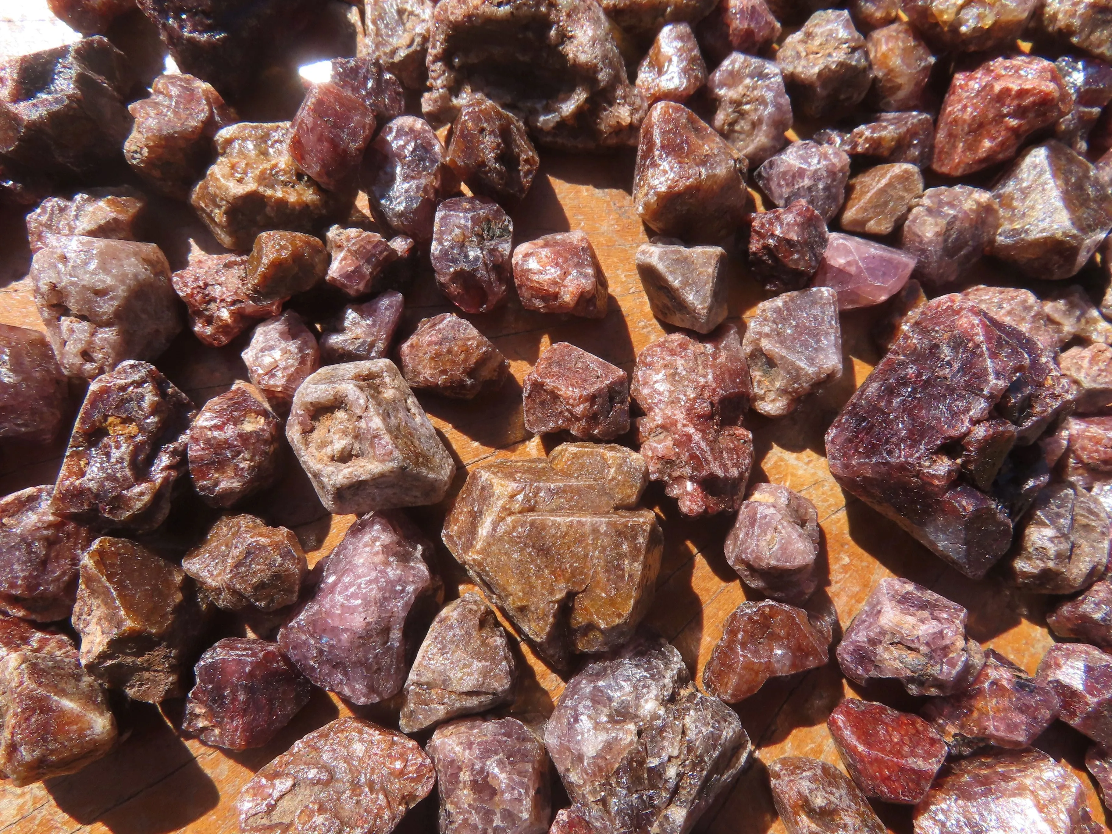 Natural Full Adamantine Zircon Crystals with Lustre - sold per 500 g - From Malawi