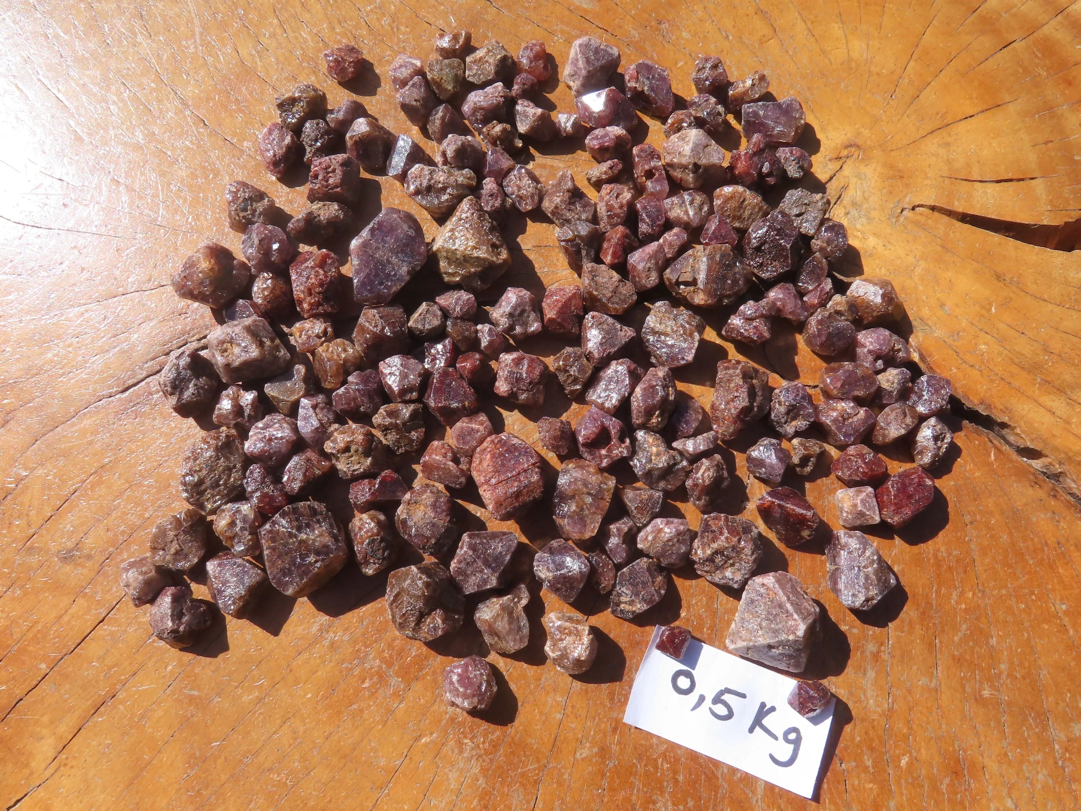 Natural Full Adamantine Zircon Crystals with Lustre - sold per 500 g - From Malawi