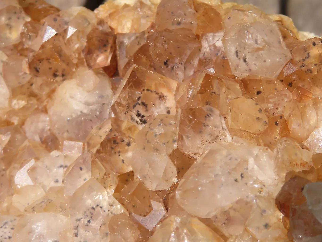 Natural Large Limonite Quartz Clusters x 2 From Solwezi, Zambia