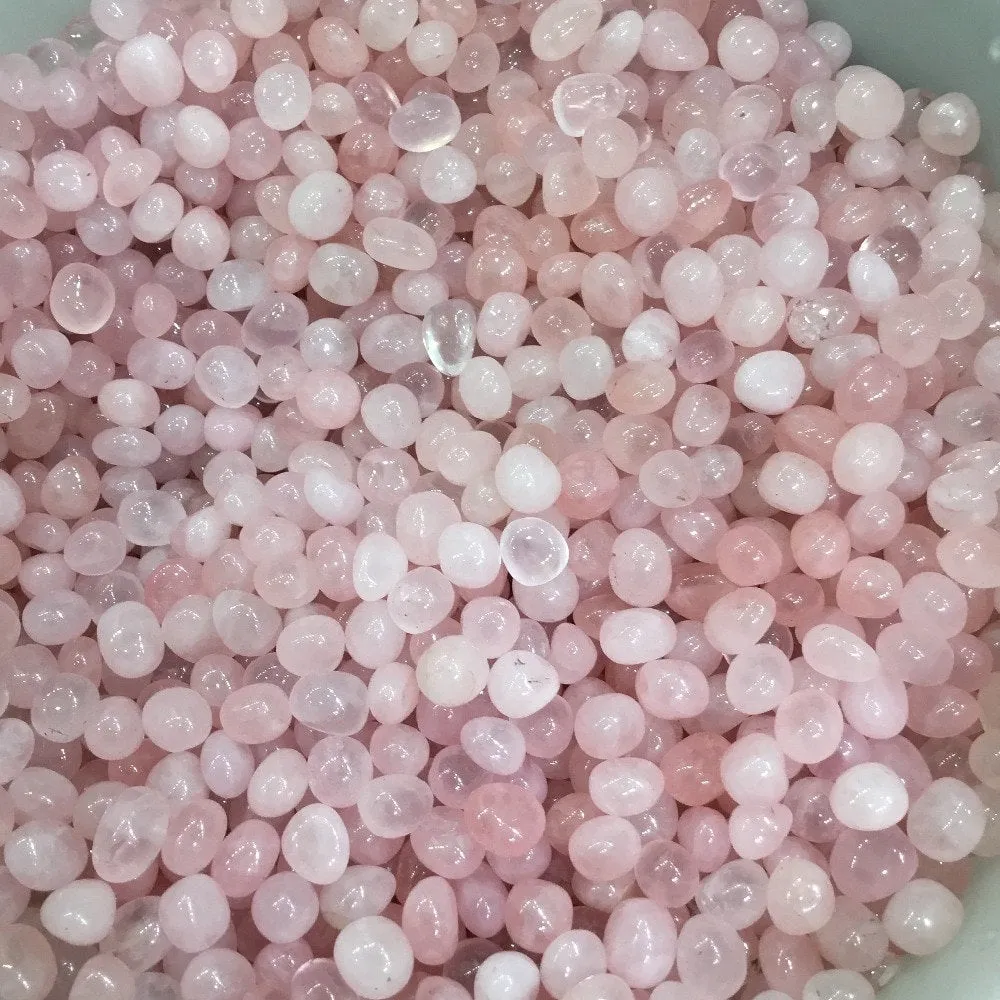 Natural Rose Quartz Palm Stones, Rose Quartz Tumbled Stones, Heart Chakra, Gemstone, Wholesale Bulk Lot Rocks, Stones, Pebbles, Rocks