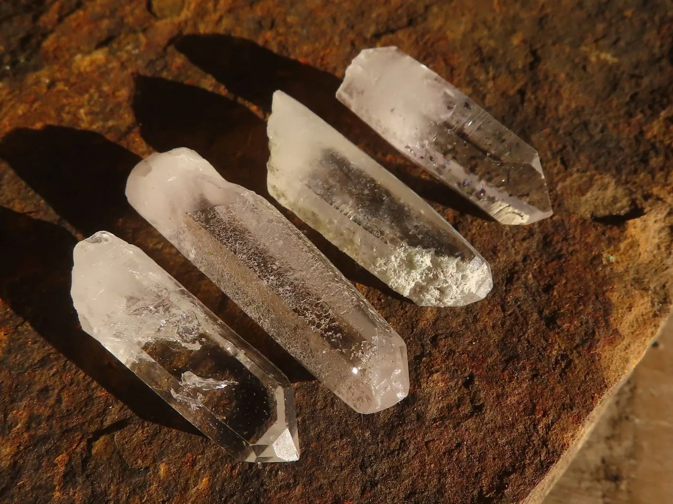 Natural Small Single Clear Brandberg Quartz Crystals x 70 From Brandberg, Namibia