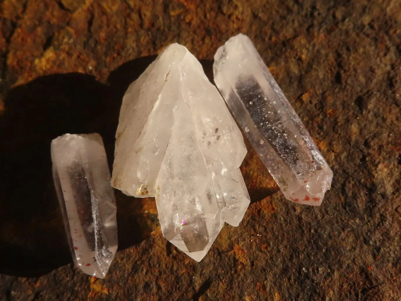 Natural Small Single Clear Brandberg Quartz Crystals x 70 From Brandberg, Namibia