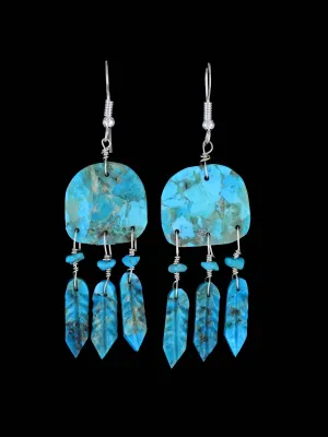 Navajo Turquoise Dreamcatcher Earrings