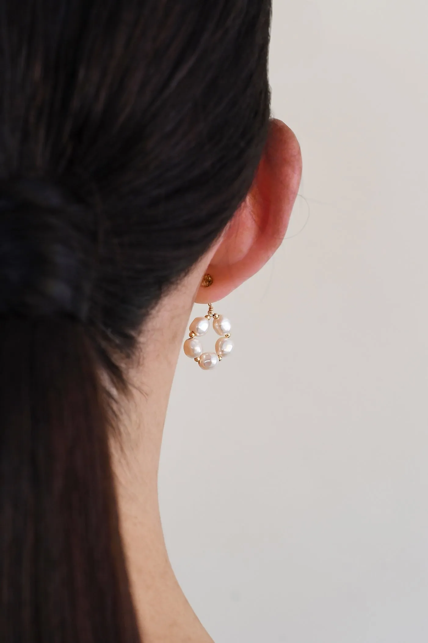 Pearl Flower Earrings - PEARL