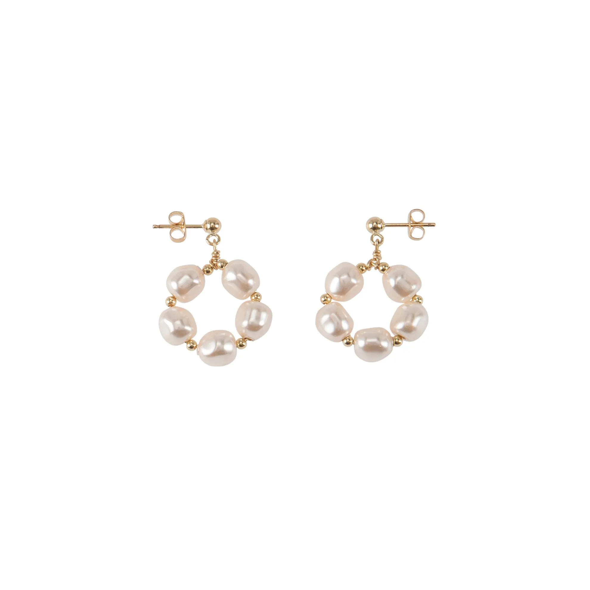 Pearl Flower Earrings - PEARL