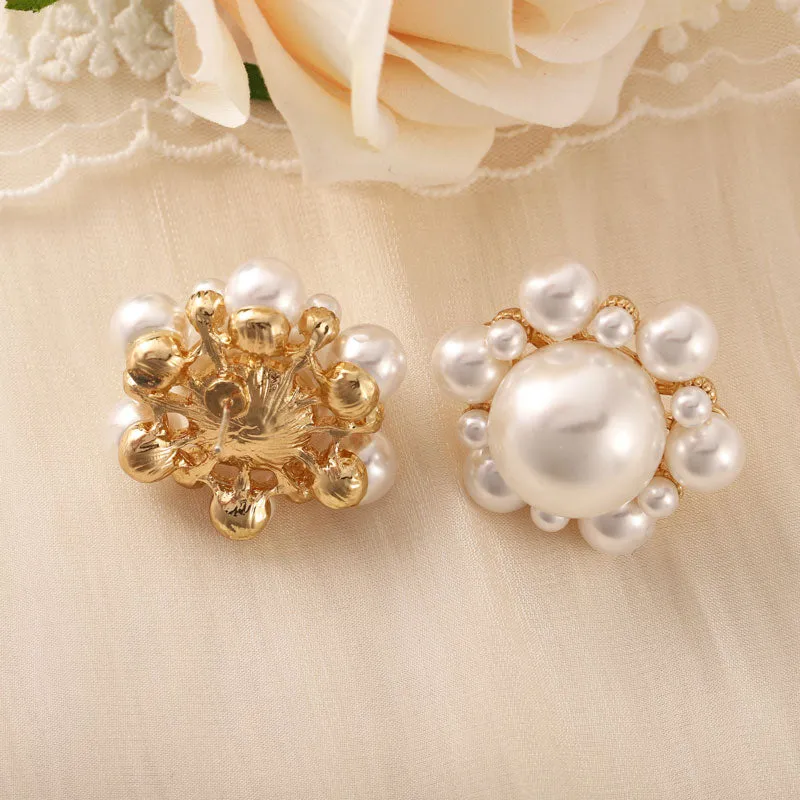 Pearl Stud Earrings S925 Luxury