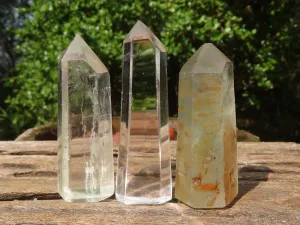 Polished Lovely Mixed Selection Of Quartz Points x 12 From Madagascar