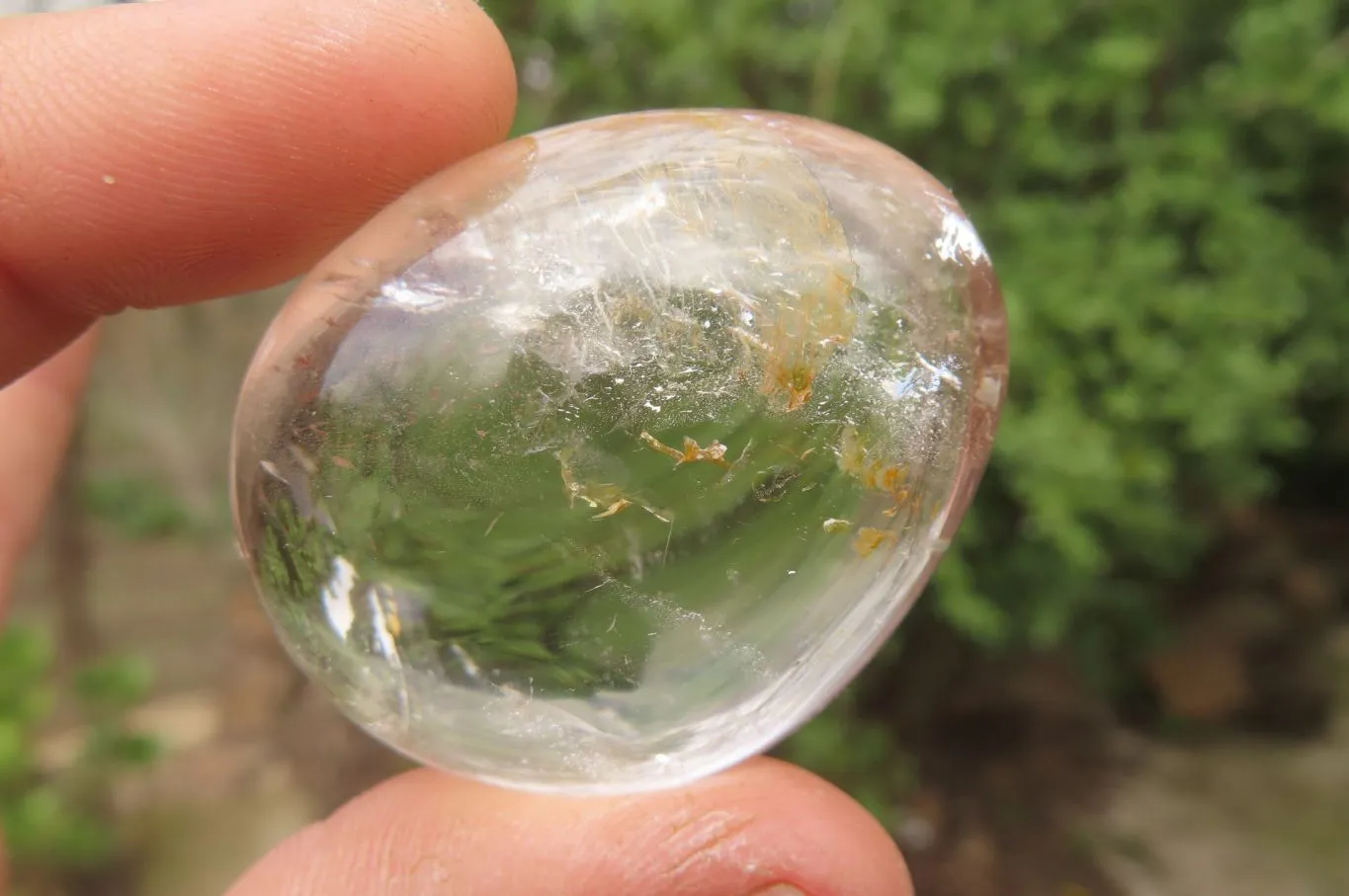 Polished Mixed Quartz Palm Stones x 24 From Madagascar