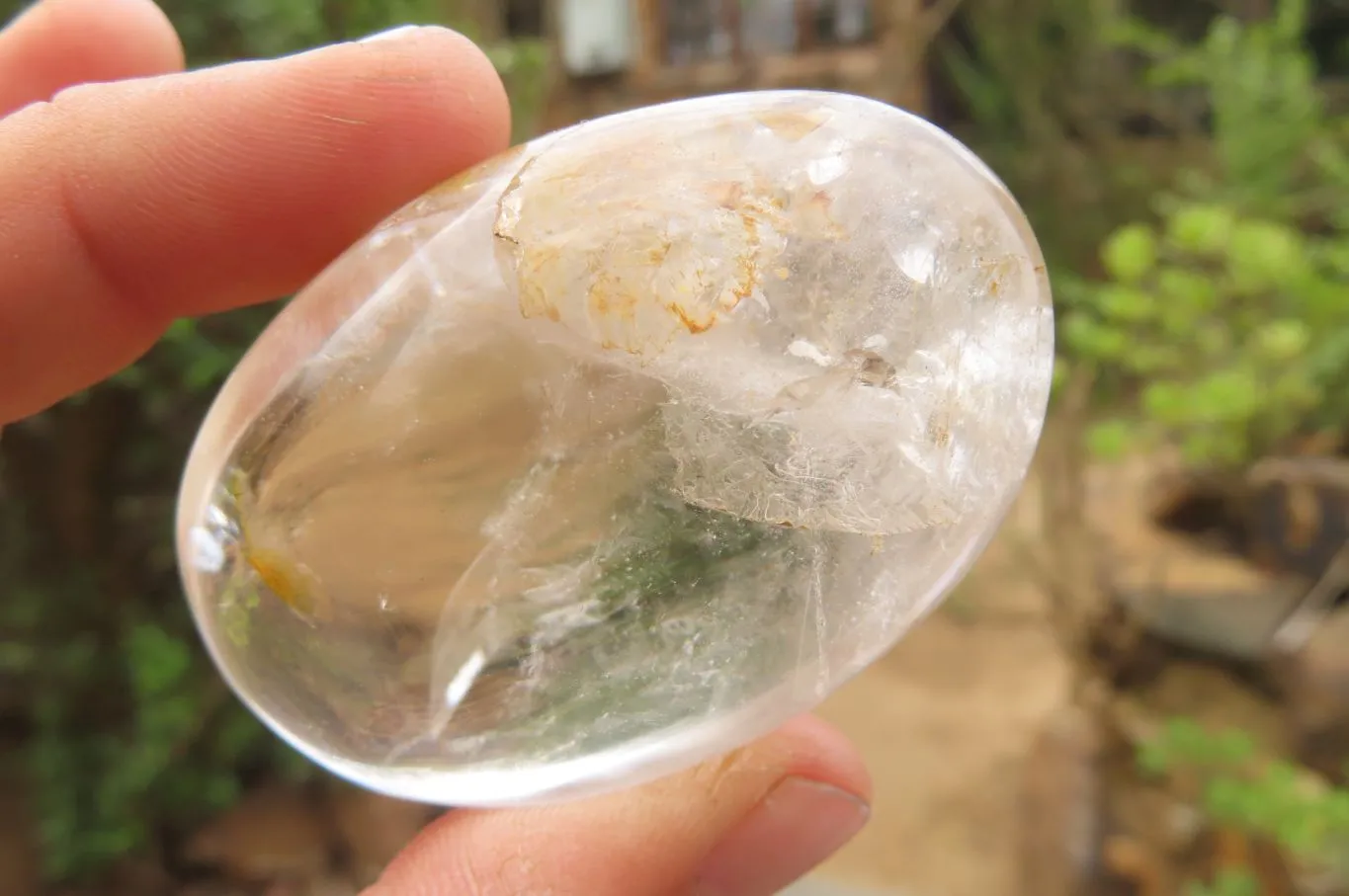 Polished Mixed Quartz Palm Stones x 24 From Madagascar