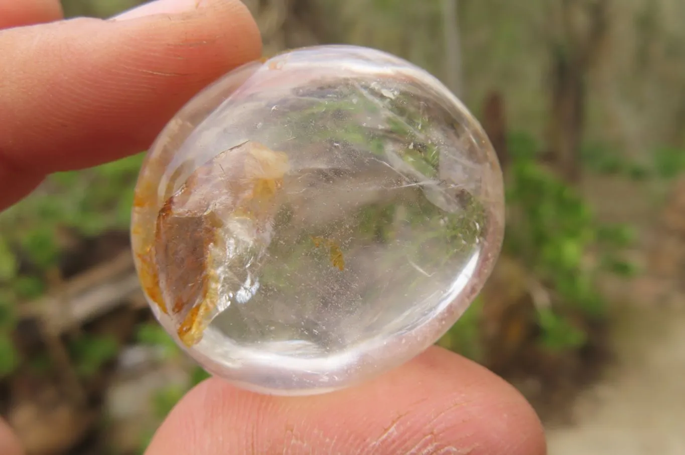 Polished Mixed Quartz Palm Stones x 24 From Madagascar