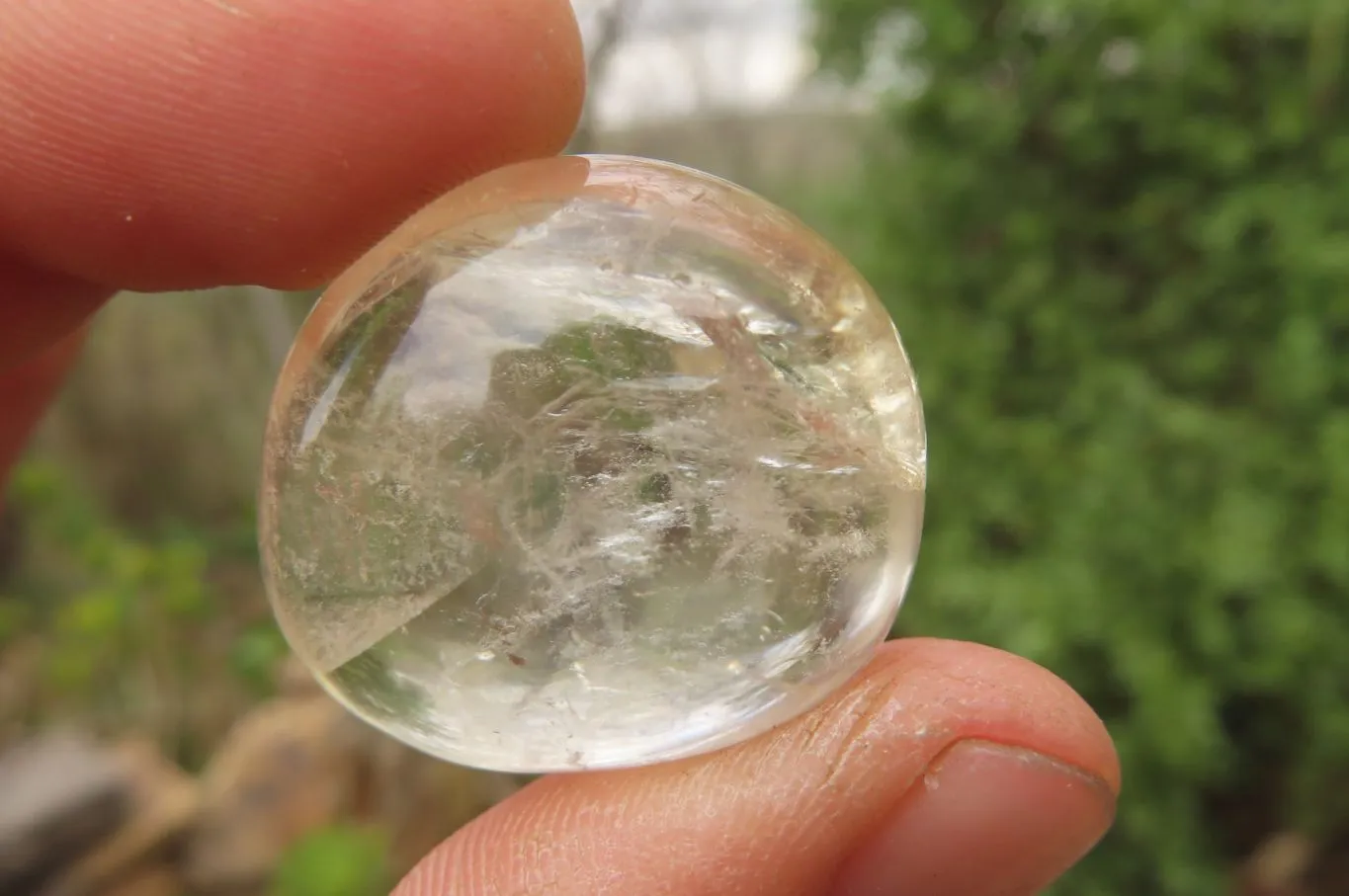 Polished Mixed Quartz Palm Stones x 24 From Madagascar