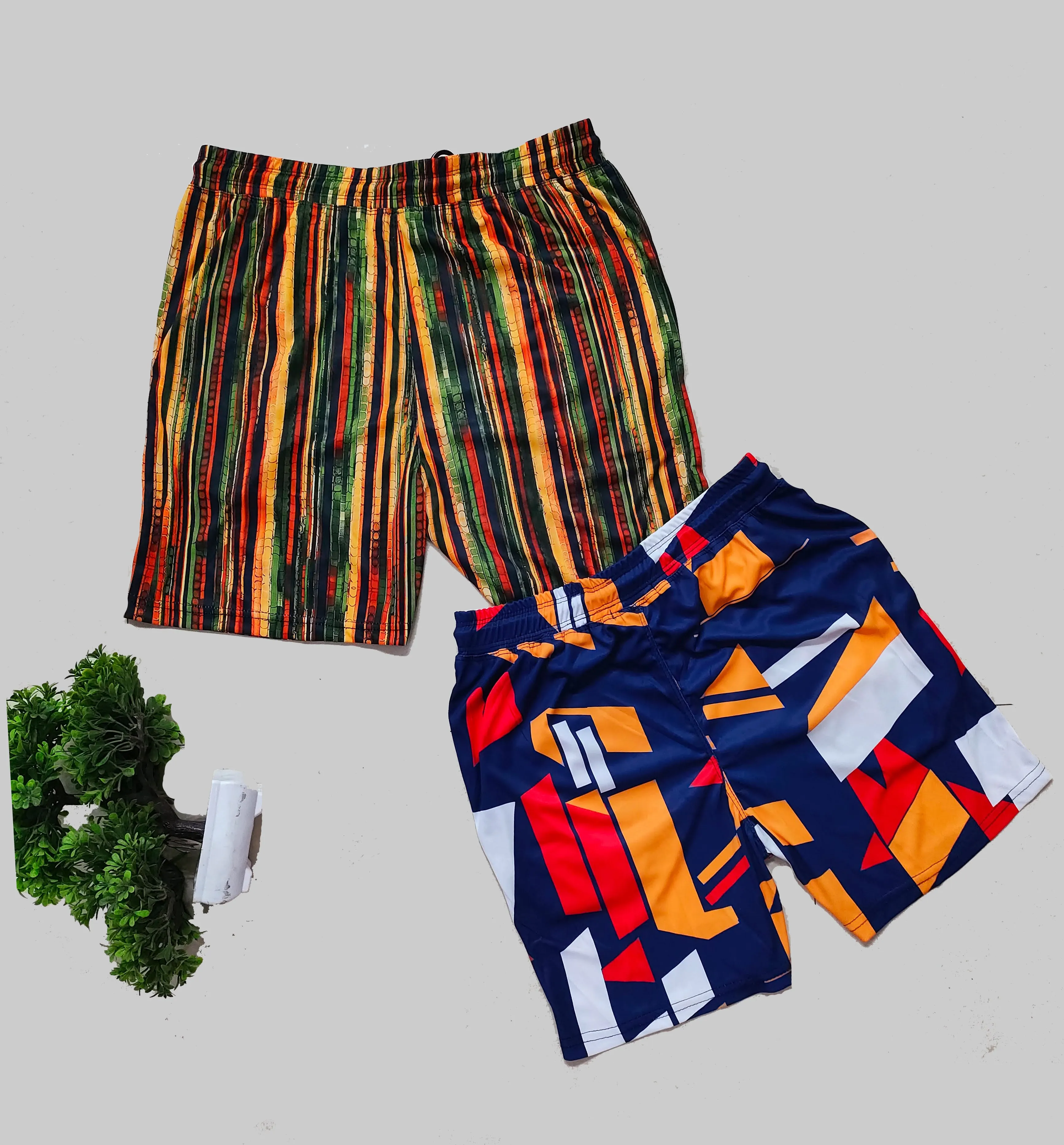 Printed Men Shorts (Multi Blue) (Pack of 2)