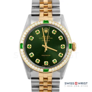 Rolex Air King 34mm | 5500-TT-GRN-EMD-AM-4EMD-JBL