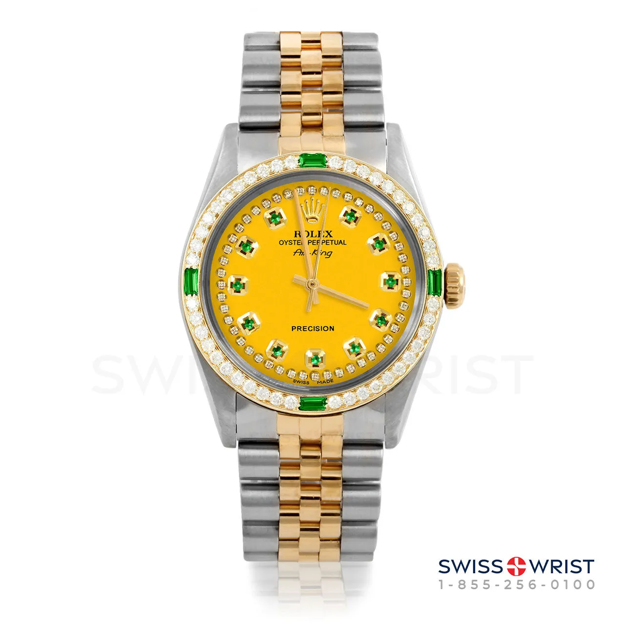 Rolex Air King 34mm | 5500-TT-YLW-STRE-4EMD-JBL