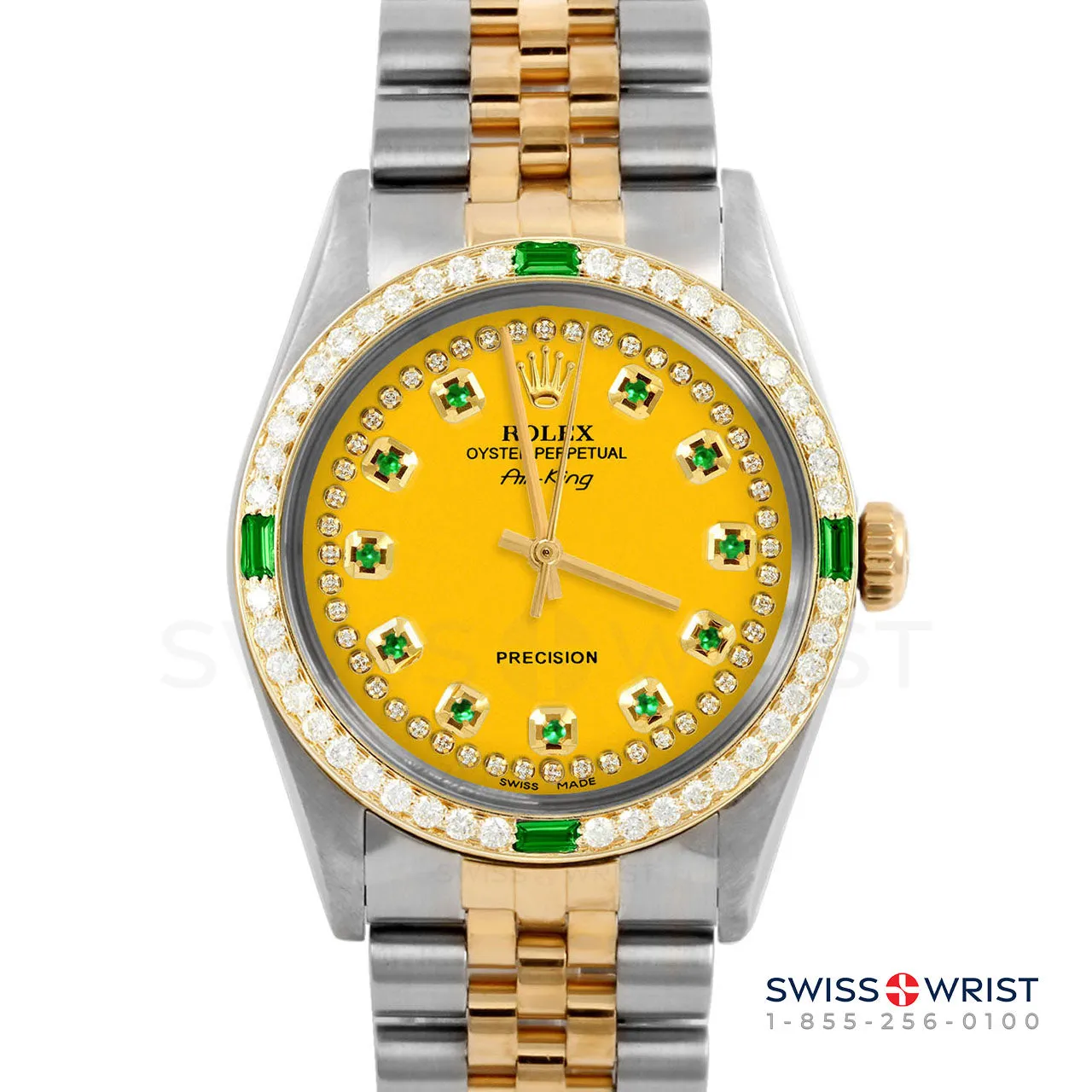 Rolex Air King 34mm | 5500-TT-YLW-STRE-4EMD-JBL