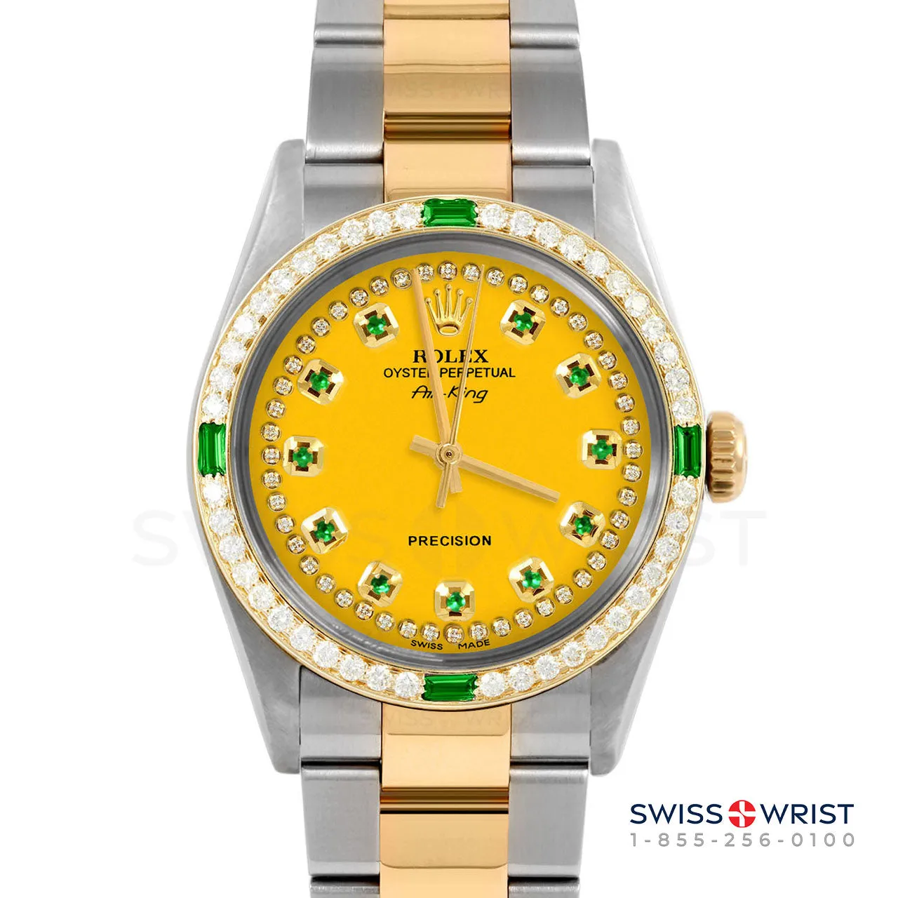 Rolex Air King 34mm | 5500-TT-YLW-STRE-4EMD-OYS