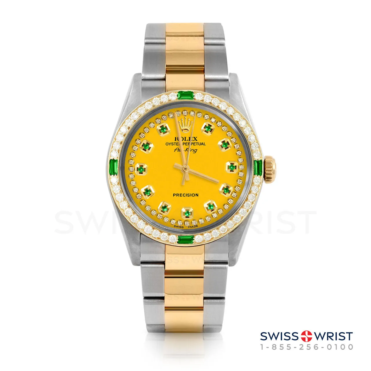 Rolex Air King 34mm | 5500-TT-YLW-STRE-4EMD-OYS