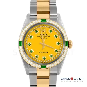 Rolex Air King 34mm | 5500-TT-YLW-STRE-4EMD-OYS