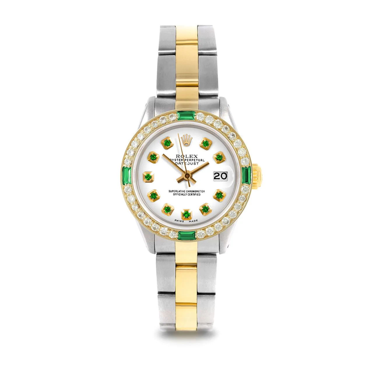 Rolex Datejust 26mm | 6917-TT-WHT-EMD-AM-4EMD-OYS