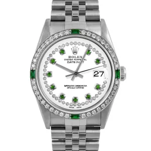 Rolex Datejust 36mm | 16234-WHT-STRE-4EMD-JBL