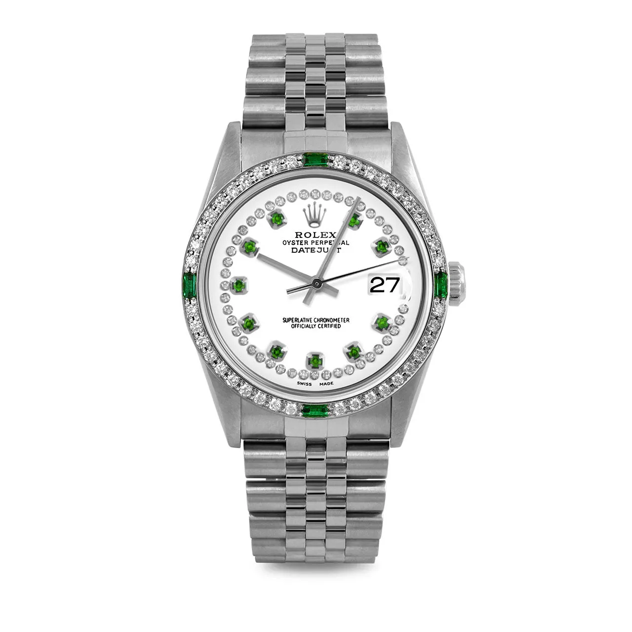 Rolex Datejust 36mm | 16234-WHT-STRE-4EMD-JBL