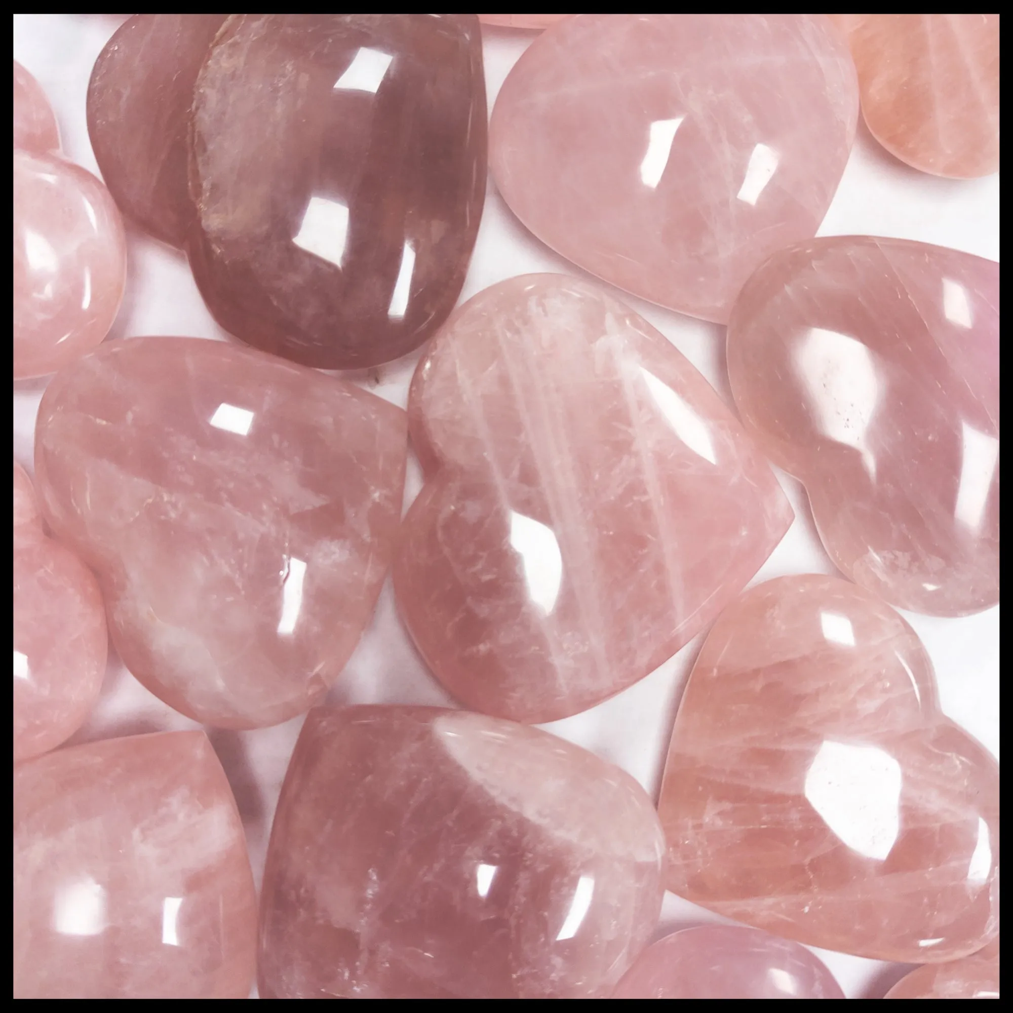 Rose Quartz Heart, Large - Multiple Sizes Available!