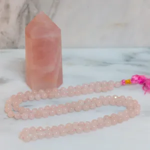 Rose Quartz Mala Necklace