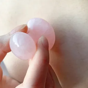 Rose QUARTZ Mushroom Massage Disc