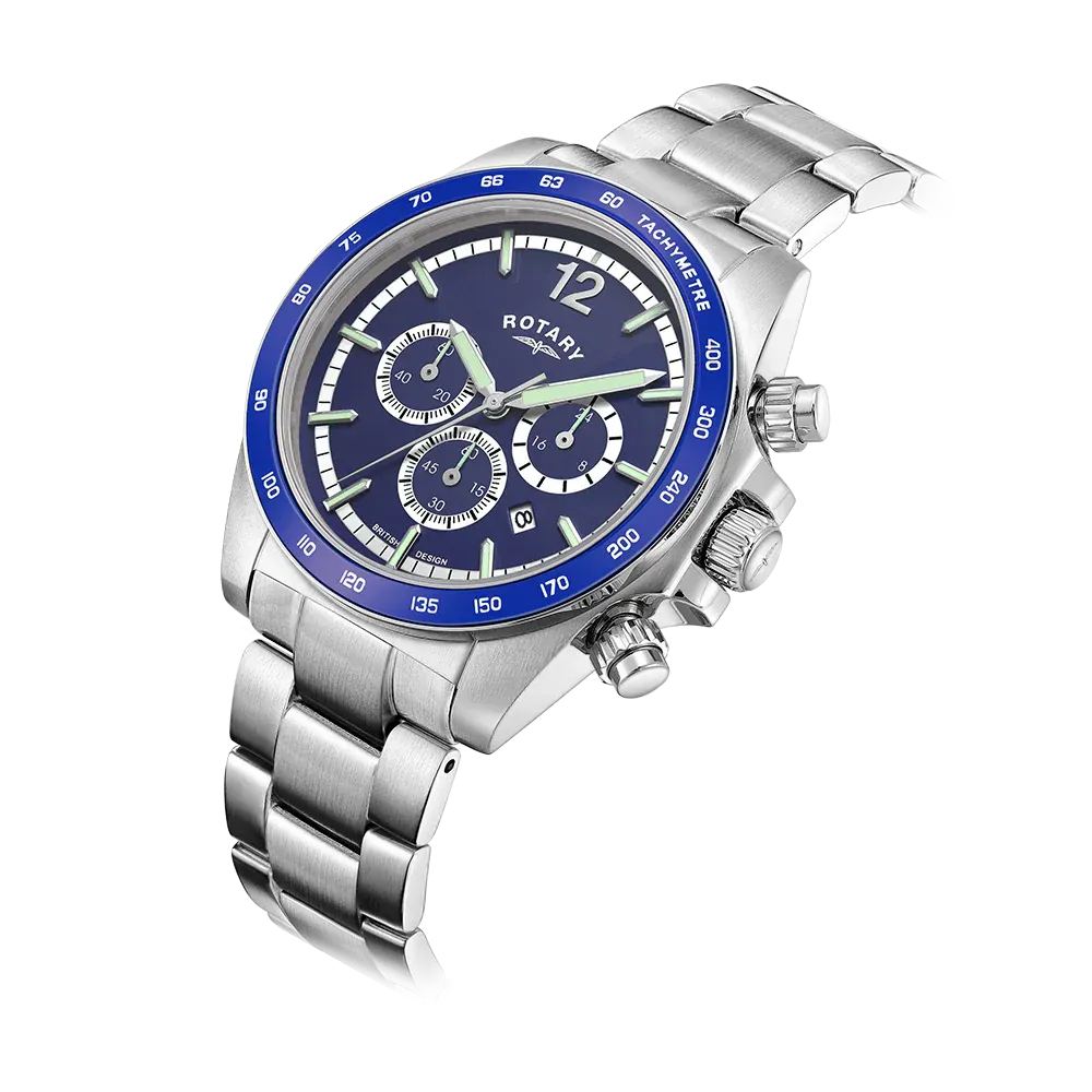 Rotary Henley Chrono Men's Blue Watch GB05440/05