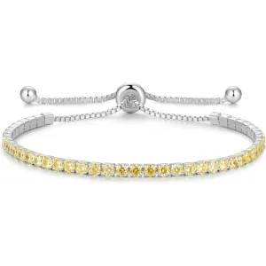 Signature Adjustable Bolo Bracelet in Citrine Crystalline