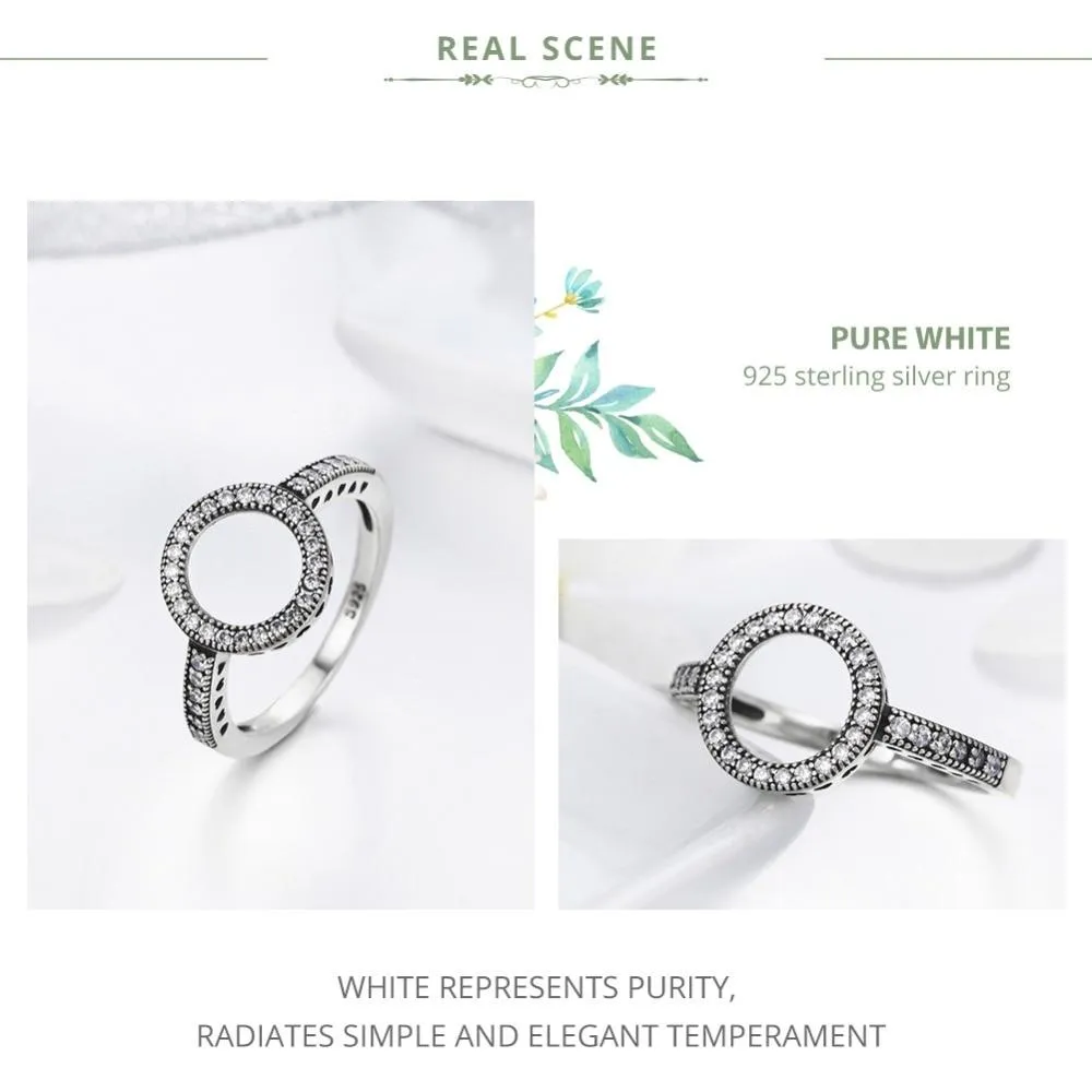 Simple and Elegant Round Bejeweled Ring