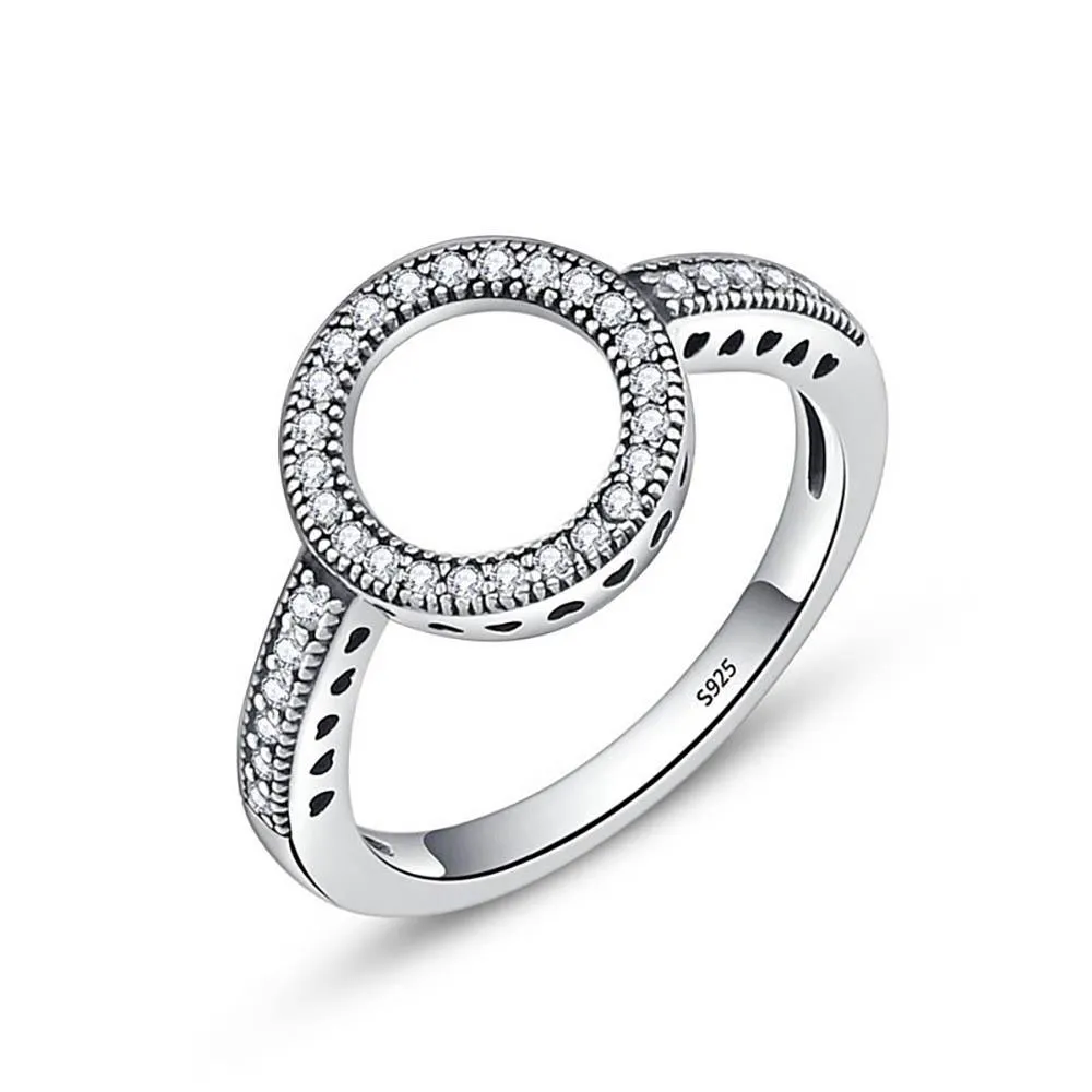 Simple and Elegant Round Bejeweled Ring